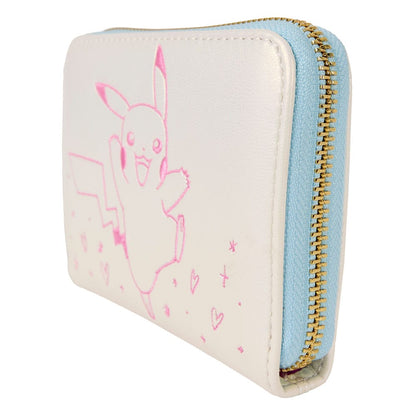 Pokemon - Pikachu Zip Around Wallet - White/Pink